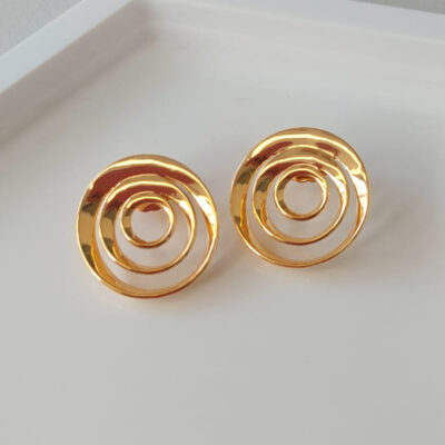 Brinco Banho Ouro18K - Caracol Médio