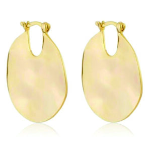 Brinco banhado a ouro – chapa orgânico