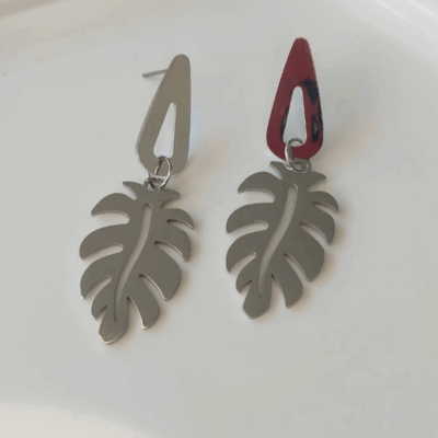 Brinco Folha Grd. Aço Inoxidável