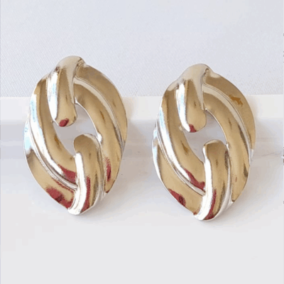 Brinco Torcido Aço Inoxidável