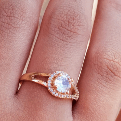 Anel Banho Ouro 18k - Zircônica Grd